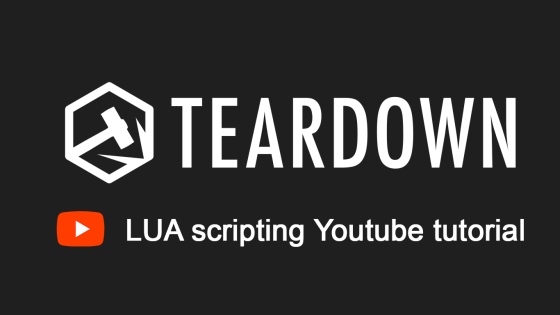 Teardown scripting Youtube tutorial