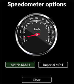 Speedometer Options